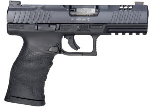 Walther Arms 5220302 WMP Optic Ready 22 WMR 10+1 4.50" Stainless Steel Barrel, Black Optic Ready/Serrated Slide, Black Polymer Frame w/Picatinny Rail, Black Polymer Grip, Right Hand