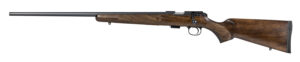 CZ-USA 02391 CZ 457 American Full Size 22 WMR 5+1 24" Black Nitride Black Nitride Steel Receiver Turkish Walnut Fixed American Style Stock Left Hand