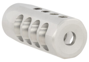 Christensen Arms 8100001701 Side-Baffle Natural Titanium, 5/8"-24 tpi Threads, 30 Cal (.920" D Bull barrel)