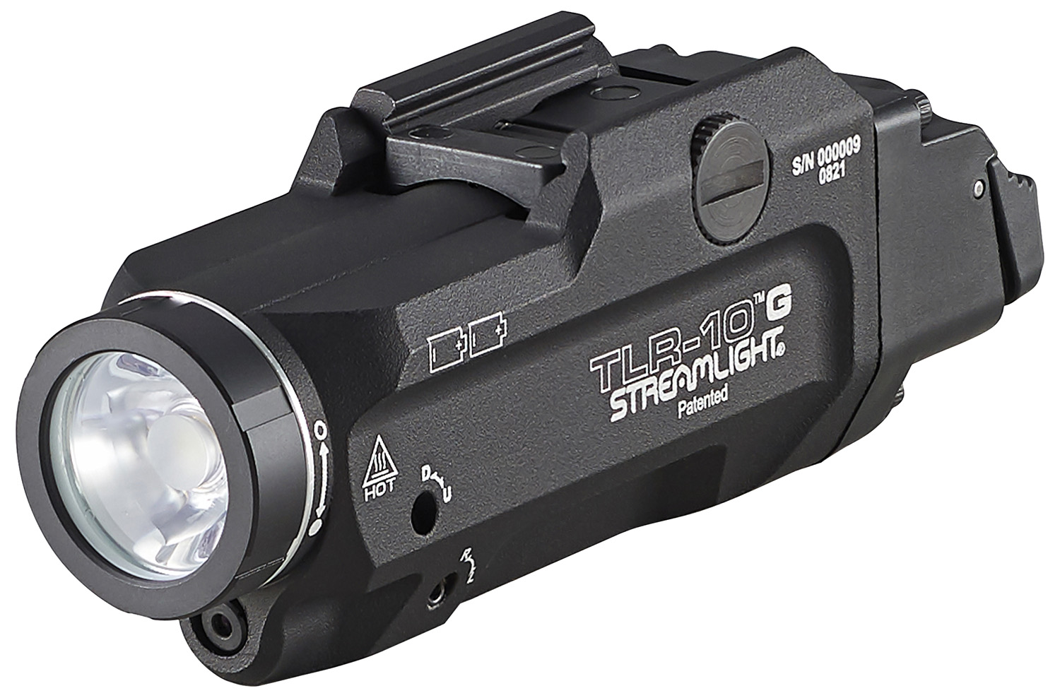 Streamlight 69473 TLR-10 G Gun Light with Green Laser Black Anodized 1,000 Lumens White LED