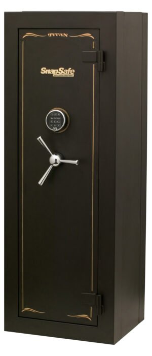 SnapSafe 75010 Titan Modular Safe Access Code/Key Entry, Black 9 Gauge Steel, 9 Gun Slots, 12+ Long  Gun Capacity