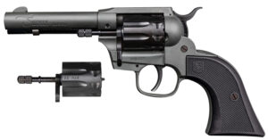 Diamondback DB0500A051 Sidekick  22 LR/22 Mag 9 Shot, 4.50" Dark Gray Cerakote Steel Barrel & Cylinder, Dark Gray Cerakote Zinc Alloy Frame, Black Polymer Grip, Hammer Safety, Exposed Hammer