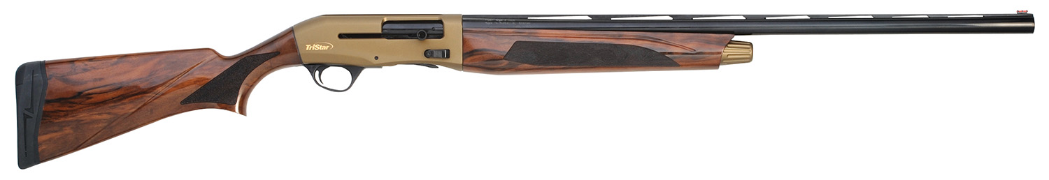 TriStar 24266 Viper G2 Pro Full Size 16 Gauge Semi-Auto 2.75" 5+1 28" Black Vent Rib Barrel, Bronze Cerakote Steel Receiver,Fixed Turkish Walnut Stock, Beretta/Benelli Mobil Chokes, Right Hand