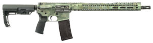 Black Rain Ordnance  Spec15  5.56x45mm NATO 16" 30+1, Jungle Camo Cerakote, Black MFT Minimalist Stock & Grip