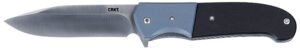 CRKT 6880 Ignitor  3.48" Folding Drop Point Plain Satin 8Cr13MoV SS Blade/ Blue/Black G10 Handle Includes Pocket Clip