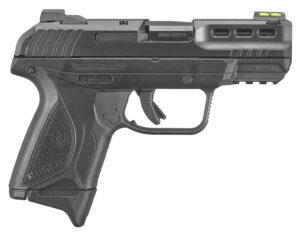 Ruger 3839 Security-380  380 ACP 10+1/15+1 3.42" Black Oxide Barrel, Black Serrated Steel Slide, Black Polymer Frame w/Accessory Rail, Black Polymer Grips