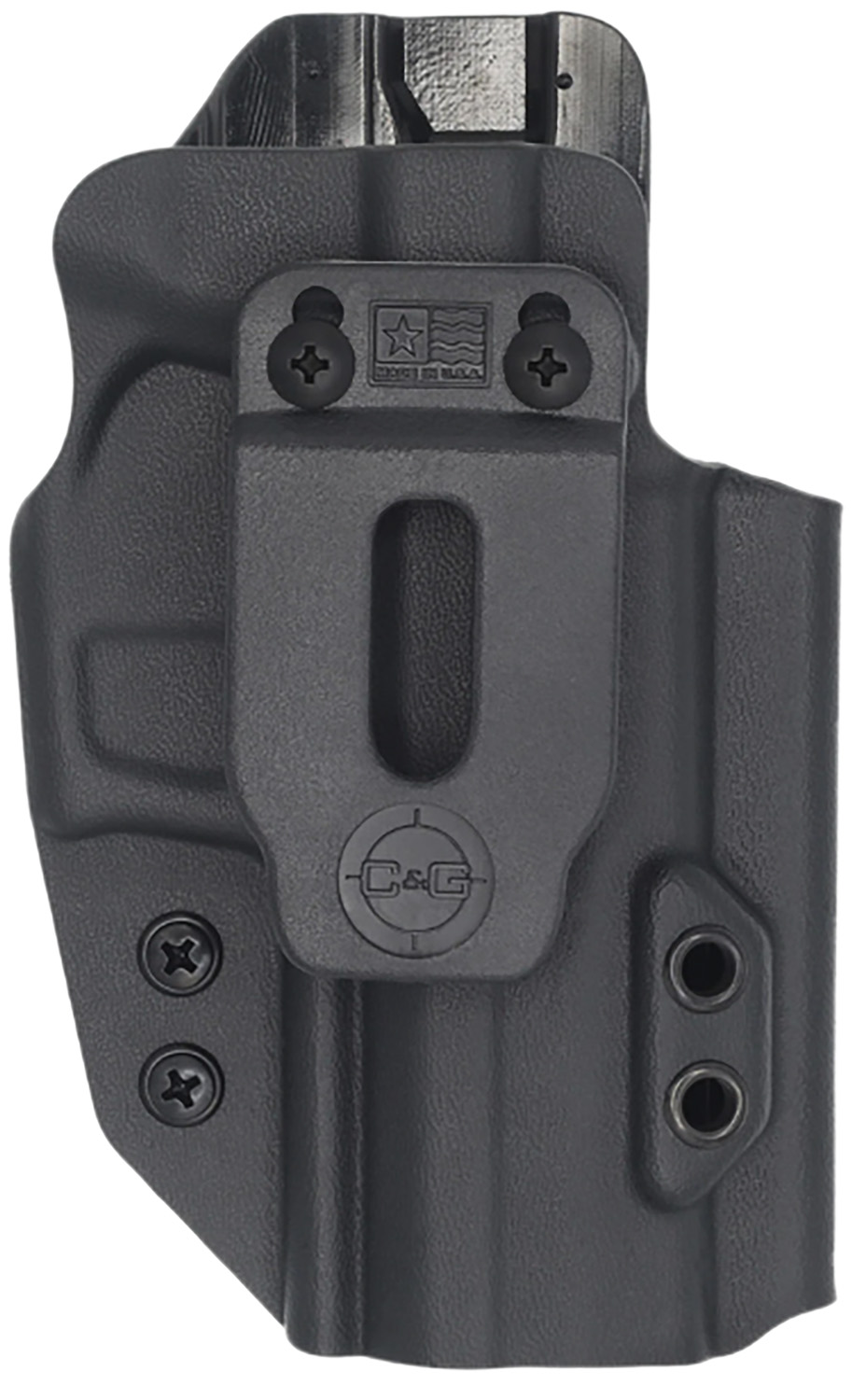 C&G Holsters 0288100 Covert IWB Black Kydex Belt Clip Fits Sig P320C