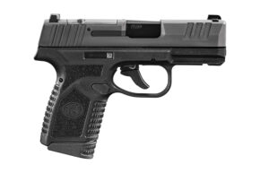 FN 66101414 Reflex MRD Micro-Compact Frame 9mm Luger 10+1, 3.30" Black Target Crown Steel Barrel, Black PVD Optic Ready/Serrated Steel Slide & Polymer Frame w/Picatinny Rail, Ambidextrous