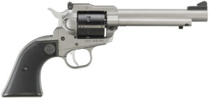 Ruger 2033 Super Wrangler  22 LR/22 WMR 6 Shot 5.50" Silver Cerakote Steel Barrel & Frame, Black Cylinder, Black Checkered Polymer Grip, Transfer Bar Safety, Exposed Hammer