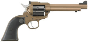 Ruger 2034 Super Wrangler  22  LR/22 WMR 6 Shot 5.50" Bronze Cerakote Steel Barrel & Frame, Black Cylinder, Black Checkered Polymer Grip, Transfer Bar Safety, Exposed Hammer