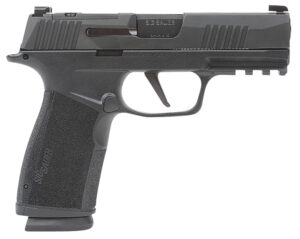 Sig Sauer 365XCA9BXR3 P365-XMACRO  Compact 9mm Luger 17+1 3.70" Black Barrel, Black Nitron Optic Ready/Serrated Slide & Frame w/Picatinny Rail, Black Polymer w/Interchangeable Backstrap Grip