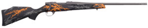 Weatherby VYH223RR2B Vanguard Compact Hunter 223 Rem 5+1 20", Tungsten Gray Barrel/Rec, Black w/Gray & Orange Sponge Accents Monte Carlo Stock, Accubrake Muzzle Brake