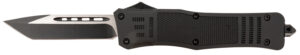 Steel River Knives T620BT Spartan  3.75" Tanto Black/Silver Blade 5.5" Black Aluminum Zinc Alloy Handle