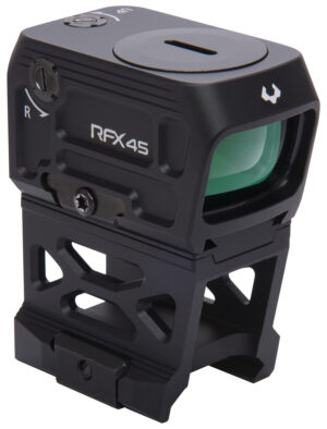 Viridian 9810060 RFX45 Black Anodized 1 x 24 mm x 15.5 mm 5 MOA Green Dot ACRO/Picatinny High 1/3 Cowitness Mount
