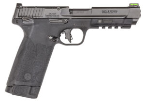 Smith & Wesson 13433 M&P 22 Magnum  22 WMR 30+1 (2) 4.35" Tempo Barrel System, Black, Polymer Frame with Pic. Rail, Optic Cut Slide, Fiber Optic Sight, Flat Faced Trigger, Ambi Controls