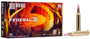 Federal F300WFS3 Fusion 300WinMag 180gr Bonded Soft Point 20 Per Box/10 Case