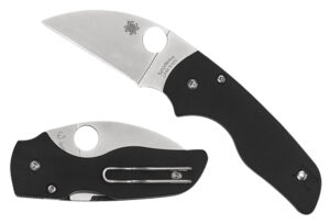 Spyderco C230GPWC Lil' Native  2.44" Folding Wharncliffe Plain CPM S30V SS Blade/Black Textured G10 Handle Includes Pocket Clip