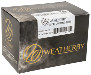 Weatherby BRASS65PCT50 Unprimed Cases  6.5PRC Rifle Brass 50/Box