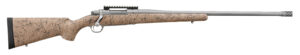 Ruger 57153 Hawkeye FTW Hunter Full Size 308 Win 4+1 24" Matte Stainless Steel Threaded Barrel, Picatinny Rail Stainless Steel Receiver, Speckled Tan/Black HS Precision Synthetic Stock