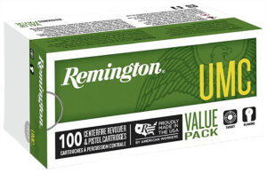 Remington Ammunition 23795 UMC Value Pack 40S&W 180gr Full Metal Jacket 100 Per Box/6 Case