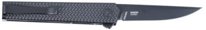 CRKT 7081D2K CEO Microflipper 2.36" Folding Drop Point Plain Black TiNi D2 Steel Blade, Black Textured Aluminum Handle