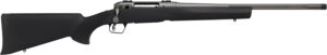 Savage Arms 58266 110 Trail Hunter Lite Full Size 223 Rem 4+1 20"  Fluted/Threaded Barrel, Drilled & Tapped Steel Receiver, Black Fixed Synthetic Stock