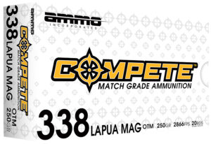 Ammo Inc 338LM250BTHPA20 Compete  338LapuaMag 250gr Open Tip Match 20 Per Box/10 Case