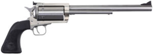 Magnum Research BFR30306 BFR  Extra Large 30-30 Win 6 Shot 10" Brushed Stainless Steel Barrel & Cylinder, Stainless Steel Frame, Black Hogue Rubber Grip, Exposed Hammer