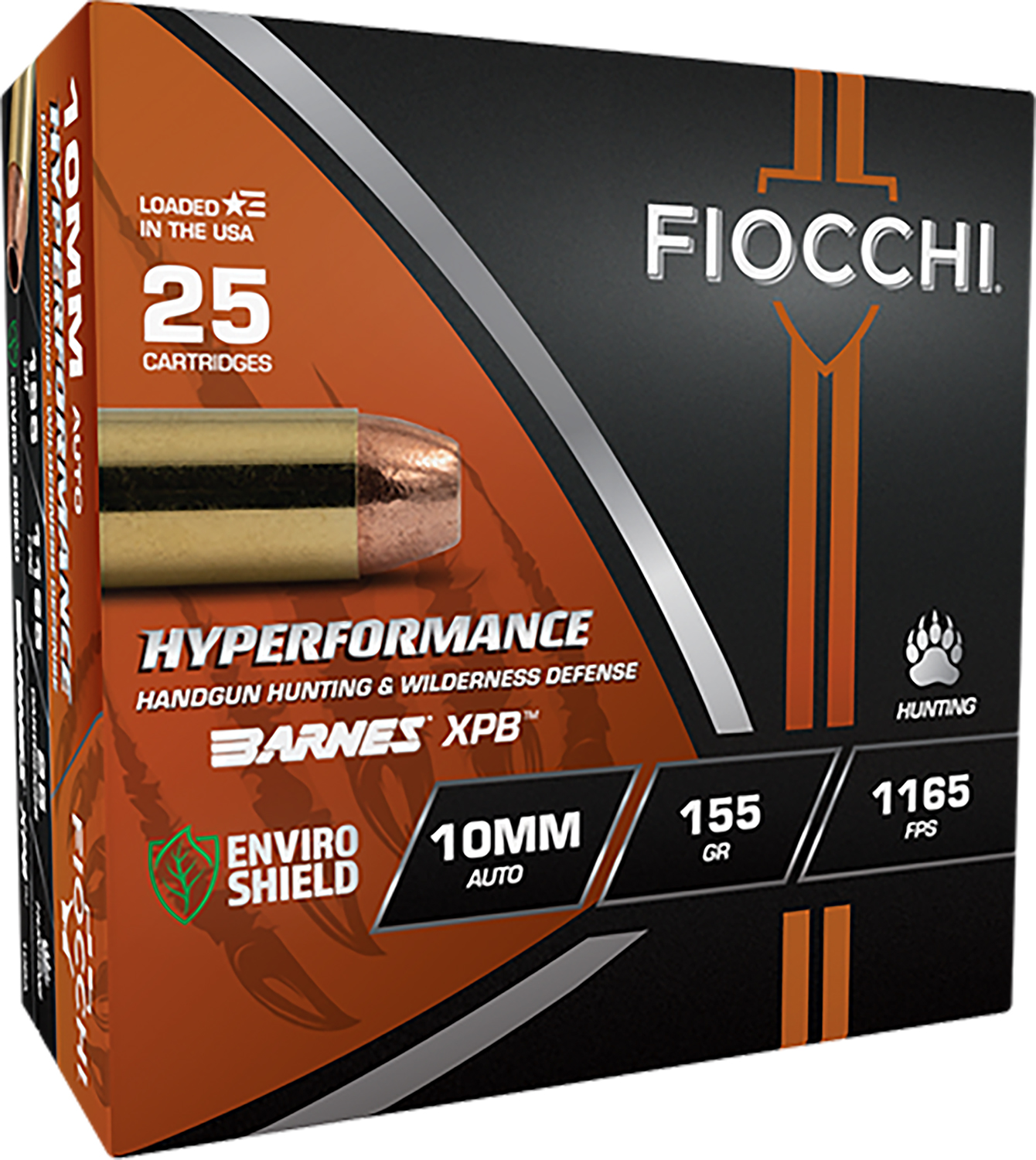 Fiocchi 10BA Hyperformance 10mm 155gr XPB 25 Per Box/8 Case
