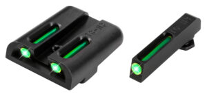 TruGlo TG131ST2 TFO  Green/Tritium/Fiber Optic Front Sight-Green/Tritium/Fiber Optic Rear Sight Sig Sauer P-Series #6 Front/#8 Rear