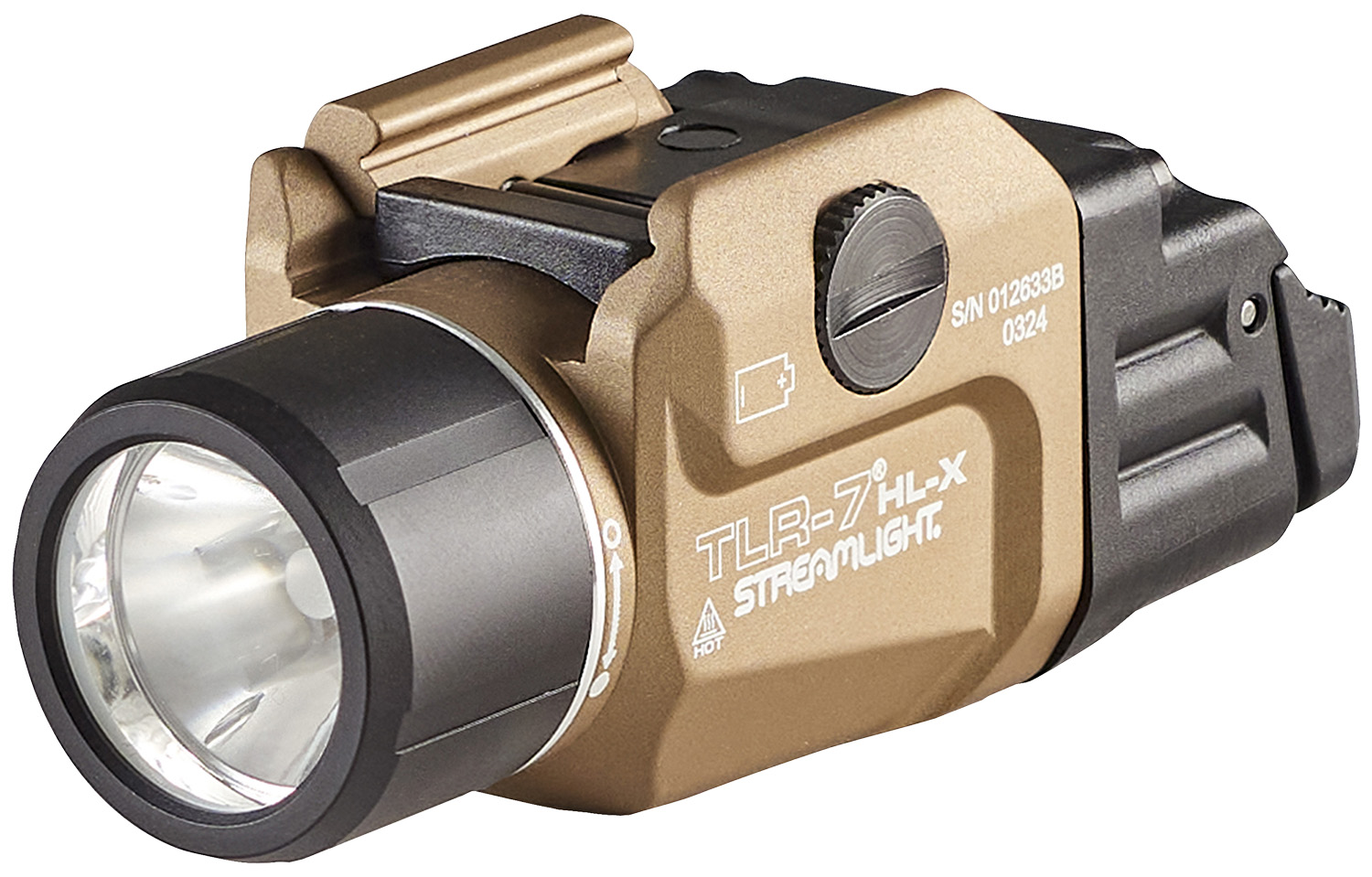 Streamlight 69459 TLR-7 HL-X USB Gun Light Flat Dark Earth 500/1,000 Lumens White LED