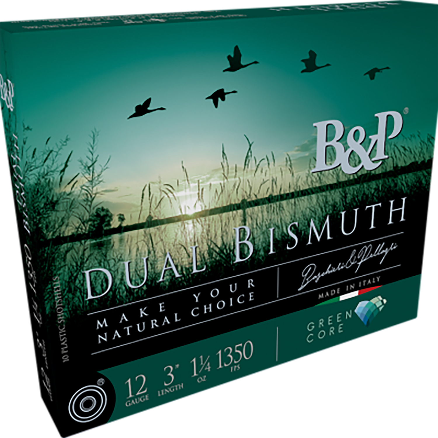 B&p Ammunition 12B4DB43 Dual Bismuth 12Gauge 3" 1 1/4oz Bismuth 3/4Shot 10 Per Box/10 Case