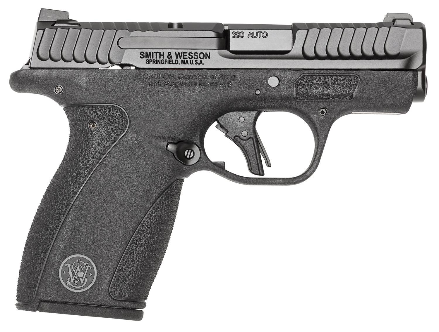 Smith & Wesson 13927 Bodyguard 2.0 Micro Frame 380 ACP 12+1 2.75" Black Armornite Stainless Steel Barrel, Black Armornite Serrated Stainless Steel Slide, Black Polymer Frame, Textured Grip