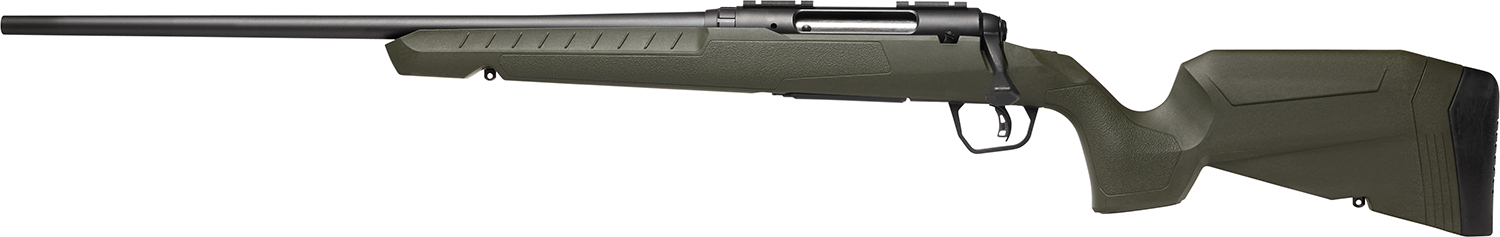 Savage Arms 32075 Axis 2 7mm-08 Rem 4+1 22" Matte Black Sporter Barrel, Matte Black Drilled & Tapped Steel Receiver, Fixed Green Synthetic Stock, Left Hand