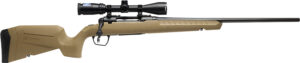 Savage Arms 32168 Axis 2 XP Combo 25-06 Rem 4+1 22" Black Sporter Barrel, Black Drilled & Tapped Steel Receiver, Fixed Flat Dark Earth Synthetic Stock, Right Hand, Boresighted 3-9x40
