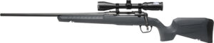Savage Arms 32250 Axis 2 XP Combo Compact 243 Win 4+1 20" Matte Black Heavy Sporter Barrel & Drilled & Tapped Carbon Steel Receiver, Fixed Matte Gray Synthetic Stock, Left Hand, Boresighted 3-9x40mm