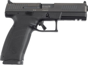 CZ-USA 91591 P-10 F Full Size Frame 45 ACP 13+1 4.50" Black Steel Barrel, Optic Ready/Serrated Black Polymer Frame w/Picatinny Rail, Textured Grip