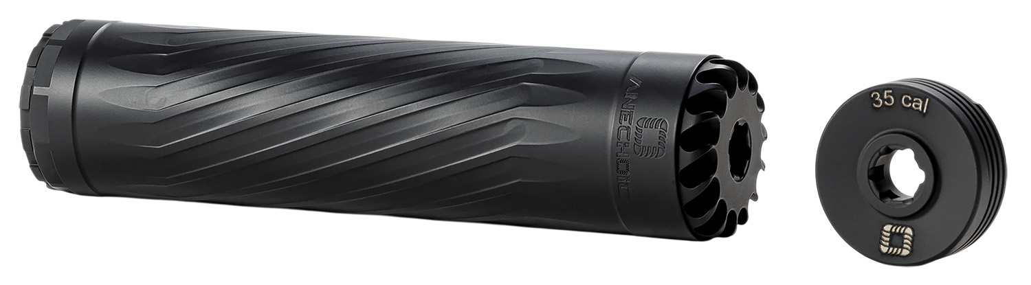 Anechoic X35B Anechox 35 9mm/350Legend/338Lapua 1.62" Black Titanium/Stainless Steel 1/2"x28