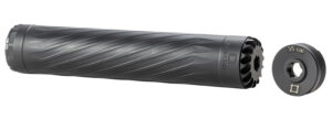 Anechoic X35LB Anechox 35L 9mm/350Legend/338Lapua 1.62" Black Titanium/Stainless Steel 1/2"x28