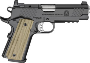 Springfield Armory PO9228AOS 1911 Operator 45 ACP 8+1 4" Black Cerakote Optic Ready Carbon Steel Slide Black Cerakote VZ G10 Grip