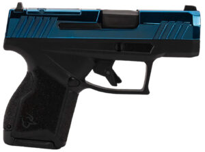 Taurus 1-GX4M931-10B GX4  Micro-Compact Frame 9mm Luger 10+1 3.06" Satin Black DLC Stainless Steel Barrel, Blue PVD Serrated Alloy Steel Slide, Matte Black Stainless Steel Frame, Textured Grip