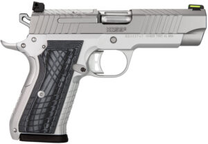 Kimber Mfg.,inc 3100013 KDS9C 9mm 10+1 4.09" KimPro Silver Front and Rear Serrations Stainless Steel Slide Gray and Black G10 Crosshatch Grip
