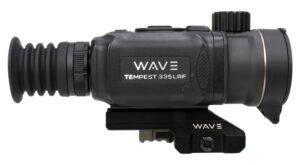 Wave WTS200 Tempest 335 LRF Thermal Black 3.3x35mm Illuminated Multi Reticle 384x288, 12 Microns, 50 Hz Resolution, Digital Zoom 13.2x Rapid/Smooth