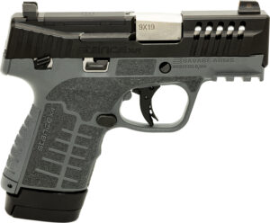 Savage Arms 67067 Stance XR Micro Frame 9mm Luger 13+1 3.20" Stainless Steel Barrel, Black Nitride Ported/Serrated Steel Slide, Gray Stainless Steel Frame w/Picatinny Rail, Gray GFN Grip, Ambidextrous
