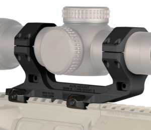 Reptilia LLC 100238 AUS Optic Mount Black 7075-T6 Aluminum 30mm Tube Mil-Spec 1913 Picatinny Rail Mount