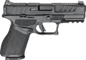 Springfield Armory EC9409BLCU Echelon  Compact Frame 9mm 10+1 4" Black Melonite Steel Barrel & Optic Ready/Serrated Steel Slide, Black Polymer Frame w/Picatinny Rail, Textured Grip