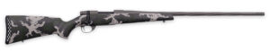 Weatherby VTE653WR8B Vanguard Talon 6.5-300 Wthby Mag 3+1 28" Tungsten Cerakote Peak 44 Blacktooth Carbon Fiber Stock w/ Green & White Sponge Pattern