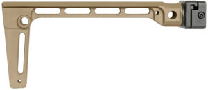 Midwest Industries MIARMSFFDE Arm Brace Side Folding Stock Flat Dark Earth 6061 Aluminum Fixed
