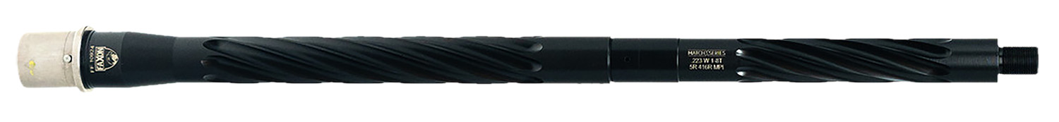 Faxon Firearms 15BW8M16SHQ5RNP3 Match 223 Wylde 16" Spiral Fluted Black Nitride 416 Stainless Barrel