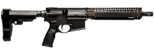 Daniel Defense 0208806030067 DDM4 MK18 No Magazine 10.30" Black Threaded Barrel, Black Hardcoat Anodize Aluminum Picatinny Rail Receiver, SB Tactical SBA3 Brace, Black Overmolded Grip, Ambidextrous